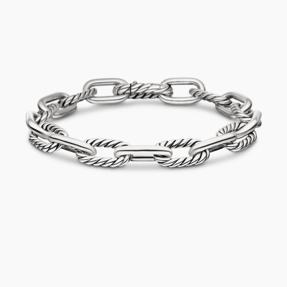 David Yurman Twisted Silver Link Bracelet